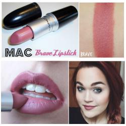 MAC Satin Lipstick #Brave ลิปสติกเฉดสีแดงอมน้ำตาล สีสวยอย่างธรรมชาติ ผสานกลมกลืนกับสีผิว เนื้อเนียนเรียบเป็นมันวาว เย้ายวน มีเสน่ห์ในตัวคุณ