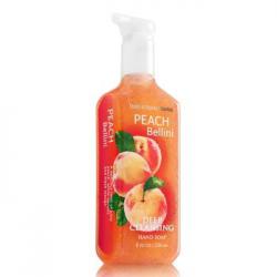 **พร้อมส่ง**Bath & Body Works Peach Bellini Deep Cleansing Hand Soap 236 ml. เจลล้างมือฆ่าเชื้อโรค ใช้กับน้ำ มีเม็ดสครับช่วยขัดผิวมือให้สะอาดยิ่งขึ้น มีกลิ่นหอมติดทนนาน กลิ่นหอมของลูกพีชผสมกลิ่นมะม่วงหอมหวาน กลิ่นหอมน่ากินเชียวคะ