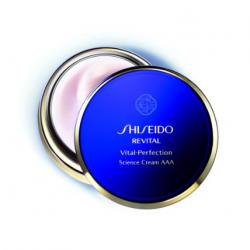 Shiseido Revital Vital-Perfection Science Cream AAA ขนาดทดลอง 18ml. ครีมบำรุงผิวหลากประสิทธิภาพเพื่อช่วยพลิกฟื้นคืนความอ่อนเยาว์ให้ผิวพรรณดูเรียบเนียน พร้อมคืนความยืดหยุ่นและความกระจ่างใส ลดเลือนเส้นริ้วรอยก่อนวัย