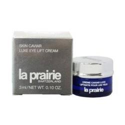 La Prairie Skin Caviar Luxe Eye Lift Cream ขนาดทดลอง 3 ml. ครีมบำรุงรอบดวงตาที่สุดแห่งการยกกระชับผิวรอบดวงตาด้วยส่วนผสมอันเลอค่าของสารสกัดที่ได้จากไข่ปลาคาร์เวียและโปรตีนทะเล มุ่งตรงสู่ริ้วรอยแห่งวัยทั้งเจ็ดประการบนผิวบอบบาง รอบดวงตา ไม่ว่าจะเป็