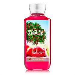 **พร้อมส่ง**Bath & Body Works Country Apple Shea & Vitamin E Shower Gel 295ml. เจลอาบน้ำกลิ่นหอมติดกายนานตลอดวัน กลิ่นนี้จะหอมแอปเปิ้ลผสมกลิ่นโยเกิร์ต กลิ่นคล้ายซูกัสเม็ดสีเขียว หอมหวานซ่อนเปรี้ยว น่ารักซนๆ และให้ความรู้สึกสดชื่นมากค่ะเป็นกลิ่นยอด