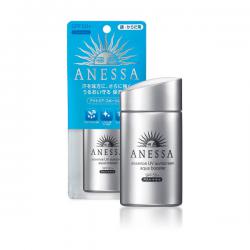 Shiseido Anessa Essence UV Sunscreen Aqua Booster SPF50+ PA++++ 60ml. สำหรับผิวแห้ง โลชั่นกันแดด เนื้อบางเบา ซึมซาบไว้ สบายผิว ใช้ได้กับผิวหน้าและผิวกาย มอบความชุ่มชื่นให้ผิวระหว่างวัน ไม่ทำให้เหนียวเหนอะหนะ พร้อมการปกป้องผิวจากรังสี UVA และ U