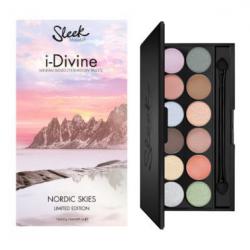 **พร้อมส่ง**Sleek i-Divine Eyeshadow Palette Nordic Skies Limited Edition พาเลทอายเชโดว์ใหม่ โทนสีหวานพาเทล รุ่นลิมิเต็ด 12 สี มีทั้งเนื้อแมทธรรมชาติและชิมเมอร์สีพาเทลสวยๆ หลายหลายโทนสี แต่งได้ง่ายเข้ากันกับทุกสไตล์การแต่งหน้า สีโทนเย็น เงินอมฟ้า ส้ม เขีย