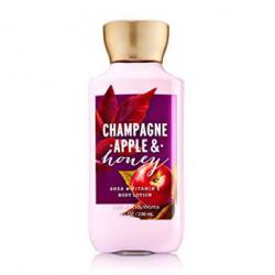 **พร้อมส่ง**Bath & Body Works Champagne Apple & Honey Shea & Vitamin E Body Lotion 236 ml. โลชั่นบำรุงผิวสุดพิเศษ กลิ่นแชมเปญแอปเปิ้ล ผสมกับกลิ่นดอกมะลิหอม หอมเซ็กซี่ของกลิ่นแชมเปญ ให้กลิ่นคล้ายกลิ่นไวน์ผลไม้หอมๆ 