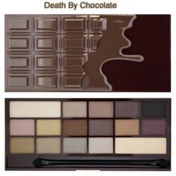 *พร้อมส่ง*Makeup Revolution (MUR) I Heart Chocolate Eyeshadows Palette สี Death by Chocolate พาเลทอายแชโดว์ 16 เฉดสี โทนสโมคกี้น้ำตาล ใช้ได้ทั้งงานกลางวัน และกลางคืน มีทั้งสีแมทและสีชิมเมอร์ อายแชโดว์ได้แรงบันดาลใจมาจากความเย้ายวนใจแสนหวานของช็อคโกแลต