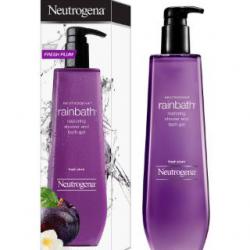 Neutrogena Rainbath Fresh Plum Restoring Shower and Bath 40 fl.oz (1182ml.) สีม่วง นูโทรจีน่า เรนบาร์ธ เจลอาบน้ำกลิ่นหอมสดชื่นจากผลพลัมผสมกลิ่นดอกไม้อ่อนๆหอมมากค่ะ ช่วยให้คุณสดชื่นมีชีวิตชีวาหลังการอาบน้ำ ฟื้นบำรุงผิวใหม่ ทำความสะอาดผิวได้อย่า