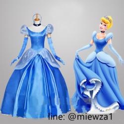 ++พร้อมส่ง++ชุดเจ้าหญิงซินเดอเรลล่าลูกไม้ Cinderella ชุดซินเดอเรลล่า เจ้าหญิงดิสนีย์ Disney