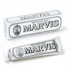 MARVIS Whitening Mint Toothpaste 75ml. (หลอดสีเงิน/ขาว) ยาสีฟันชั้นเลิศจากอิตาลี สูตรฟันขาว สัมผัสความสดชื่นที่ยาวนานขึ้นจากกลิ่นมิ้นต์  ยาสีฟันระดับพรีเมี่ยม จากประเทศอิตาลี มอบลมหายใจที่หอม สดชื่น ลดกลิ่นไม่พึงประสงค์ ลดการสะสมของแบคทีเรียในช่