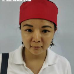 (งานสั่งตัด) ขายส่งหมวกเชฟ หมวกกุ๊ก หมวกเชฟญี่ปุ่นสีแดง /ตาข่ายบน (ไม่มีแก๊ป)  063-632-6441