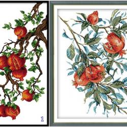 ทับทิม Pomegranate (เดี่ยว/คู่)(ไม่พิมพ์/พิมพ์ลาย)