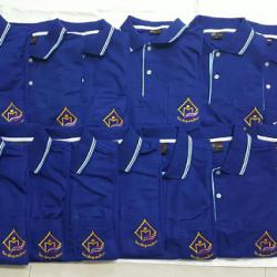 ตัวอย่างงานปักเสื้อโปโล สีน้ำเงินเข้ม พร้อมปัก หน้าอก และหลัง ,093-632-6441  รับสั่งตัดเสื้อโปโล พร้อมบริการงานปัก