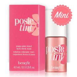 Benefit Posietint Poppy-Pink Tinted Cheek and Lip Stain Mini 4.0 ml. ทิ้นท์สำหรับแก้มและริมฝีปากเพิ่มความสดใสด้วยสีชมพูสวยหวาน ให้พวงแก้มและริมฝีปากสวยระเรื่ออย่างเป็นธรรมชาติ จะเนรมิตสีสวยติดทนนาน