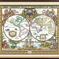 Old world map (ไม่พิมพ์/พิมพ์ลาย)
