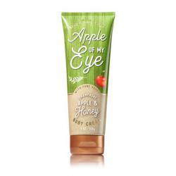 **พร้อมส่ง**Bath & Body Works Apple of My Eye (Champagne Apple & Honey) Body Cream with Pure Honey 226 g.ครีมบำรุงผิวสูตรใหม่ที่มีส่วนผสมพิเศษของน้ำผึ้ง สำหรับผิวที่ต้องการการบำรุงเป็นพิเศษ อีกทั้งยังมีกลิ่นหอมนำของแอปเปิ้ลผสมกลิ่นดอกไม้หอม หอมสดช
