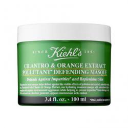 Kiehl's Cilantro & Orange Extract Pollutant Defending Masque 100 ml. มาส์กสูตรใหม่ เนื้อมาสก์ครีมอุดมไปด้วยสารสกัดจากส้มซ่าและผักชีจากยุโรปช่วยฟื้นฟูปราการคุ้มกันผิวหลังจากเผชิญจากมลภาวะ ช่วยปลอบประโลมและคืนความชุ่มชื่นน่าสัมผัสให้กับ