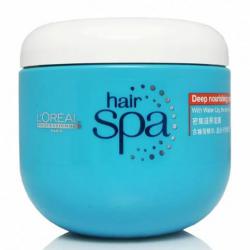 L'Oreal Hair Spa Deep Nourishing Creambath 500 ml. ทรีทเม้นท์สปาสำหรับผมแห้งเสียและอ่อนแอ ช่วยฟื้นบำรุงเส้นผมจากสภาพแห้งและถูกทำลายให้กลับชุ่มชื้น นุ่มสลวย เงางาม เรียกคืนความแข็งแรงให้กับเส้นผมและช่วยบำรุงหนังศรีษะให้มีสุขภาพดียิ่งขึ้น แ