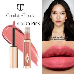 **พร้อมส่ง**Charlotte Tilbury Hollywood Lips Matte Contour Liquid Lipstick #Pin Up Pink 6.8 g. ลิปจิ้มจุ่มใหม่ล่าลุดจากป้าชาล็อต สีสวย แพคเกจสวยตามสไตน์คุณป้าเลยค่ะ ลิปสติกเนื้อแมทที่อุดมไปด้วยตัวบำรุง ช่วยให้ริมฝีปากเต่งตึง ไม่เป็นรอยย่น และยังมีส่วนผสมข