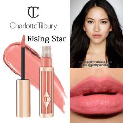 **พร้อมส่ง**Charlotte Tilbury Hollywood Lips Matte Contour Liquid Lipstick #Rising Star 6.8 g. ลิปจิ้มจุ่มใหม่ล่าลุดจากป้าชาล็อต สีสวย แพคเกจสวยตามสไตน์คุณป้าเลยค่ะ ลิปสติกเนื้อแมทที่อุดมไปด้วยตัวบำรุง ช่วยให้ริมฝีปากเต่งตึง ไม่เป็นรอยย่น และยังมีส่วนผสมข