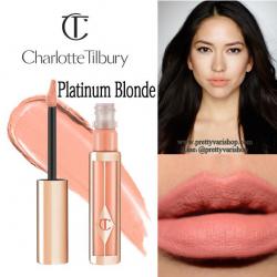 **พร้อมส่ง**Charlotte Tilbury Hollywood Lips Matte Contour Liquid Lipstick #Platinum Blonde 6.8 g. ลิปจิ้มจุ่มใหม่ล่าลุดจากป้าชาล็อต สีสวย แพคเกจสวยตามสไตน์คุณป้าเลยค่ะ ลิปสติกเนื้อแมทที่อุดมไปด้วยตัวบำรุง ช่วยให้ริมฝีปากเต่งตึง ไม่เป็นรอยย่น และยังมีส่วน