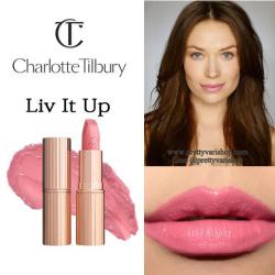 **พร้อมส่ง**Charlotte Tilbury K.I.S.S.I.N.G Lipstick สี Liv It Up ลิปสติกเนื้อเนียนนุ่มที่มาในแพคเกจสุดหรู สีสวยมากเหมาะสำหรับผิวของสาวเอเซีย โดยเมคอัพอาร์ตทิสอย่าง Chalotte Tilbury เคลมว่าเป็นลิปสติคเนื้อดี เม็ดสีแน่นและติดทนนาน อีกทั้งไม่ทำให้ริมฝีปาก