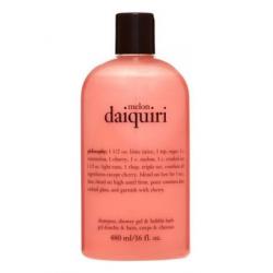 **พร้อมส่ง**Philosophy Melon Daiquiri Shampoo, Shower Gel & Bubble Bath 480 ml. เจลอาบน้ำกลิ่นหอมเย้ายวนระดับเวิลด์คลาส กลิ่นสดชื่นช่วยเติมพลังให้ผิว พร้อมประสิทธิภาพ 3 ประการในหนึ่งเดียว สามารถใช้ทำความสะอาดเส้นผมเหมือนแชมพู ใช้เป็นเจลอาบน้ำ และสำหรั