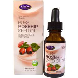 Life-Flo Pure Rosehip Seed Oil 30 ml. ออยบำรุงผิวคุณภาพจากประเทศอเมริกา ที่ได้จากการบีบสกัดเย็น (Cold Pressed) ที่เข้มข้นและบริสุทธิ์จากธรรมชาติถึง 99% (สกัดจากดอกกุหลาบป่า)  น้ำมันโรสฮิปออย ออร์แกนิค มีคุณสมบัติในการซ่อมแซม และดูแลผิวอย่างเป็