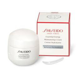 Shiseido Essential Energy Moisturizing Cream 50 ml. ครีมบำรุงเนื้อเนียนนุ่มดุจแพรไหม ช่วยลดเลือนริ้วรอยแห่งวัย ผิวคล้ำหมอง ผิวแห้งกร้าน และสัญญาณอื่น ๆ ที่เกิดจากอาการผิวขาดพลัง เผยผิวดูเนื้อผิวชื่นชุ่ม นุ่มเนียน เปล่งประกายสดใส