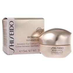 Shiseido Benefiance WrinkleResist24 Intensive Eye Contour Cream 15 ml. ครีมดูแลริ้วรอยรอบดวงตา ถนอมผิวรอบดวงตาเพื่อลดริ้วรอยแห่งวัยเนื้อเข้มข้น มอบปฏิบัติการโดยตรงต่อริ้วรอยย่นห้าประการรอบดวงตาอย่างลงลึกถึงสาเหตุของการก่อตัวริ้วรอยแต่ละชนิด เต