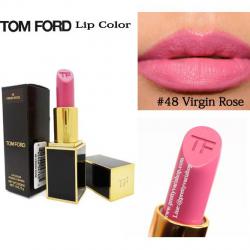 **พร้อมส่ง**Tom Ford Lip Color #48 Virgin Rose 3 g.สีชมพูกุหลาบหวานๆ ช่วยให้หน้าดูอ่อนเยาว์ลงค่ะ ลิปสติกเนื้อครีมที่มีความทึบแสงสูงสามารถกลบสีเดิมของริมฝีปากได้ 100%พิกเม้นท์สีเข้มข้นเนื้อลิปนุ่ม เนียน ละเอียด เกลี่ยง่าย ทาออกมาแล้วให้สีเรียบเนียนสม่ำเสมอ