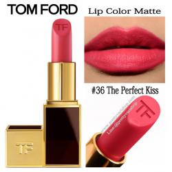 **พร้อมส่ง**Tom Ford Lip Color Matte #36 The Perfect Kiss 3 g. ลิปสติกเนื้อแมทเลอเลิศจากแบรนไฮโซสุดฮอต หรูหรา และคุณภาพดีสุดๆ ให้สีชัดติดทนนาน ทาออกมาแล้วให้สีเรียบเนียนสม่ำเสมอและไม่เป็นคราบระหว่างวัน 