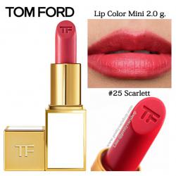 **พร้อมส่ง**Tom Ford Sheer Lip Color Mini #25 Scarlett ขนาดทดลอง 2.0 g. ปลอกแท่งสีขาว พร้อมกล่อง ลิปสติกเนื้อดีเลอเลิศจากแบรนไฮโซสุดฮอต หรูหรา และคุณภาพดีสุดๆ ลิปสติกเนื้อเชียร์ให้สีสันเปล่งประกายแวววาวรับกับผิวสีแทน มอบเนื้อสัมผัสกึ่งโปร่งแสง เนื้อลิปนุ่
