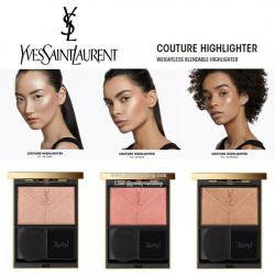 YSL Yves Saint Laurent Couture Highlighter Blendable Highlighter 3g. ไฮไลท์รุ่นใหม่ล่าสุดจาก YSL กับนวัตกรรมใหม่ที่รังสรรค์ให้เนื้อแป้งนุ่มลื่นบางเบาไร้น้ำหนัก แต่ให้สีสันชัดเจน ติดทน เนื้อชิมเมอร์เมคทัลลิคเงาสะท้อนสวยงาม ช่วยเพิ่มมิติให้ใบหน้า