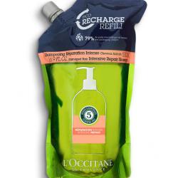 L'OCCITANE Intensive Repair Shampoo Eco-Refill 500ml.รีฟิลแชมพูสูตรปราศจากซิลิโคนที่ช่วยซ่อมแซมและเสริมสร้างความแข็งแรงให้กับเส้นผมที่แห้งเสีย แตกปลาย และถูกทำลาย ฟื้นฟูไฟเบอร์เส้นผมให้แข็งแรงตั้งแต่รากผมจดปลาย ช่วยให้ผมนุ่มลื่นเป็นประกาย มีชีวิตชีวา