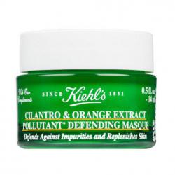 Kiehl's Cilantro & Orange Extract Pollutant Defending Masque ขนาดทดลอง 14ml. มาส์กสูตรใหม่ เนื้อมาสก์ครีมอุดมไปด้วยสารสกัดจากส้มซ่าและผักชีจากยุโรปช่วยฟื้นฟูปราการคุ้มกันผิวหลังจากเผชิญจากมลภาวะ ช่วยปลอบประโลมและคืนความชุ่มชื่นน่าสัมผ