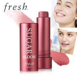 Fresh Sugar Bloom Tinted Lip Treatment Sunscreen SPF 15 ขนาด 4.3 g. ลิปทินท์บำรุงริมฝีปากสูตรเข้มข้น ทำให้ความชุ่มชื้นแก่ริมฝีปาก มอบความเรียบเนียนและยังช่วยป้องกัน ริมฝีปากจากการทำลายของแสงแดด มาในเฉดสีชมพูระเรื่อประกายชิมเมอร์น่าหลงใหล