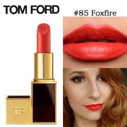 **พร้อมส่ง**Tom Ford Lip Color #85 Foxfire 3 g. ลิปสติกเนื้อครีม ที่มีความทึบแสงสูงสามารถกลบสีเดิมของริมฝีปากได้ 100%พิกเม้นท์สีเข้มข้นเนื้อลิปนุ่ม เนียน ละเอียด เกลี่ยง่าย ทาออกมาแล้วให้สีเรียบเนียนสม่ำเสมอและไม่เป็นคราบระหว่างวัน
