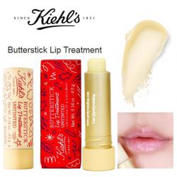 Kiehl's Butterstick Lip Treatment Untinted 4.0 g. (Limited Edition) ลิปทรีทเม้นท์ใหม่ล่าสุด ในแพคเกจลิมิเต็ดต้อนรับเทศกาลคริสมาสต์ ช่วยบำรุงริมฝีปากที่แห้งแตกด้วยส่วนผสมของน้ำมันมะพร้าวและเลมอนบัตเตอร์ ไม่ผสมสารกันแดด SPF ช่วยให้ริมฝีปากเ