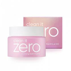 Banila co Zero Clean it Cleansing Balm Original 100 g. ปฏิวัติการล้างเครื่องสำอางในรูปแบบเดิม ๆ ที่ยุ่งยากให้เป็นเรื่องง่ายด้วย all-in-one cleanser คลีนซิ่งบาล์มเนื้อเชอร์เบท สูตรต้นตำรับ Original เหมาะสำหรับทุกสภาพผิว ล้างเมคอัพติดทนนานได้เกล