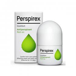 Perspirex Antiperspirant Roll on #Comfort 20 g. สีเขียวสำหรับผิวแพ้ง่าย โรลออนสำหรับผู้ที่ออกกำลังกายหรือเหงื่อออกมาก ระงับเหงื่อ แห้งสบายสุด ระงับกลิ่นเต่าอยู่หมัดใช้ดีจนต้องซื้อซ้ำ แถมรักแร้ไม่ดำอีกด้วยจ้า