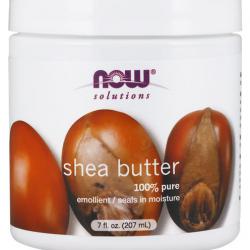 NOW Solutions Shea Butter 207 ml. เป็น Best Seller จากอเมริกาเชียร์บัตเตอร์ธรรมชาติ ลักษณะเนื้อเนย &#65279;ที่มีความนุ่มเป็นพิเศษ เนื้อคล้ายครีมบำรุงผิว มีเนื้อสัมผัสที่อุดมไปด้วยเนื้อชั้นเลิศและให้ความชุ่มชื่นแก่ผิวทุกประเภท อุดมด้วยกรดไข