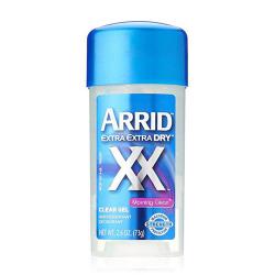 Arrid Extra Extra Dry Antiperspirant Deodorant Clear Gel 73 g. สูตร Morning Clean ผลิตภัณฑ์ทารักแร้ สินค้านำเข้าจากอเมริกา สูตรเจล กลิ่นหอมสะอาดสดชื่นยามเช้า ผลิตภัณฑ์ระงับกลิ่นกายใต้วงแขนแบบเจล สำหรับผู้ที่มีปัญหามีกลิ่นตัวและเหงื่อออกมาก บริเว