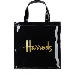 กระเป๋า Harrods รุ่น Small  Logo Shopper Bag สีดำ (กระดุม) ****พร้อมส่ง