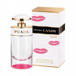 Prada Candy Kiss Eau de Parfum ขนาดทดลอง 7 ml. แบบแต้ม #น้ำหอมของแท้  น้ำหอมขนาดพกพา กลิ่นล่าสุดจาก Prada ผสมผสานกลิ่นที่สุดแสนอัศจรรย์ของ MUSK ต่อด้วยกลิ่นหอมหวานละมุน นุ่มนวลของ VANILLA เหมาะสำหรับสาวโมเดิร์น ให้ความหอม อ่อนหวานและร่าเริง