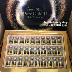 NEW Aqua Skin Pure Gold II 30th Whitening (30 vials) 