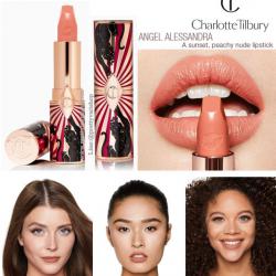 **พร้อมส่ง**Charlotte Tilbury Hot Lips 2 Lipstick 3.5 g. #Angel Alessandra (ใกล้เคียงสี Super Cindy) ลิปสติกรุ่นใหม่ ที่ปรับปรุงมาจากรุ่นขายดีรุ่นเดิม ด้วยพิกเมนท์สีที่แน่น เพิ่มมิติของสีสันให้ดูโกล์ว เงา ระดับ 3D ช่วยให้ปากดูอวบอิ่ม ชุ่มชื่นขึ้น พร้