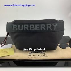 Burberry Vintage Check nylon and leather belt bag Hiend งานหนังแท้ งานสวยเหมือนแท้