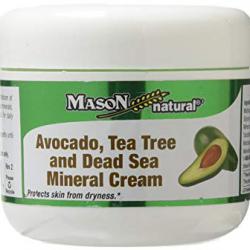 Mason Natural Avocado Tea Tree & Dead Sea Mineral Cream 57g. ช่วยให้ผิวเรียบเนียน ลดความหยาบกร้าน ต่อต้านอนุมูลอิสระ ให้ผิวนุ่มนวลเปล่งปลั่ง