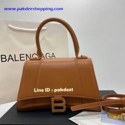 Balenciaga Hourglass medium leather shoulder bag  Hiend size 23 cm งานหนังแท้ งานสวยเหมือนแท้