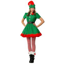 ++พร้อมส่ง++ชุดซานต้าแซนตี้สีเขียว ชุดเอลฟ์ ELFผู้หญิง ชุดซานตาคลอส ชุดเอลฟ์ ชุดคริสต์มาส เอลฟ์ christmas