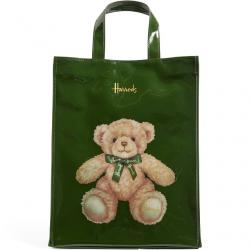 Harrods ไซส์ M  รุ่น Jacob Bear Medium Shopper Bag  (กระดุม)***พร้อมส่ง